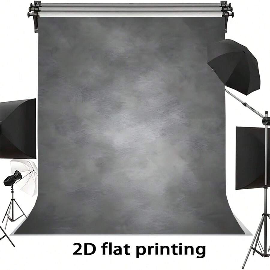 Gray Gradient Vintage Abstract Texture, Suitable For Portrait Photography Studio Props, Portrait Photography Banners, Vinyl Material - Dark Grey - View 1