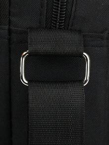 Large Capacity Fashion Men's One Shoulder Diagonal Messenger Bag, Multi-Functional Adjustable Strap Zipper Closure, Multi-Compartment Practical Storage Men's Bag Pouch