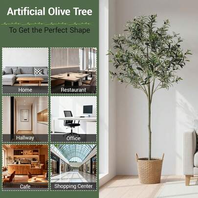 Large Artificial Olive Tree, Artificial Olive Tree, Modern Olive Tree Decoration