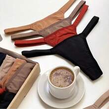 Set Of 12 Microfiber Double String Panties | Luxury Lingerie | Neutral Colors - Màu trung tính - Xem 2