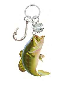These Realistic Acrylic Fish-Shaped Keychains Feature A Fishing Hook And Small Fish Or Seashell Pendants, And Come In Various Fish Designs. They Make Ideal Gifts For Fishing Enthusiasts, Suitable For Husbands, Children, Parents, And Other Family Members. They Also Make Lovely Gifts For Thanksgiving, Christmas, Or Halloween, And Can Be Used As Unique And Personalized Decorations For Backpacks, Bags, Or Keys.