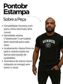 Camisa Camiseta Masculina Basica Manga Curta 100% Algodão Lançamento Premium Estampada PontoBR