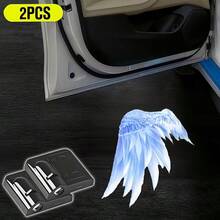 Multi-Pack Car Battery Powered LED Welcome Lights - Universal Car Door Decorative Atmosphere Lights - Suitable As Halloween, Valentine's Day, Thanksgiving, Christmas Gifts - Easy To Install, Personalized And Practical. - Bright Black - View 14