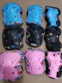 1 Set Kids/Teens Skateboard, Scooter, Bicycle Knee Pads And Elbow Pads - Multicolor - View 5