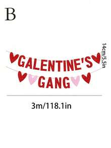 1 Bộ trang trí banner hình trái tim cho Ngày Galentine, Tiệc dành cho các quý cô độc thân/Hội ngộ Galentine, Trang trí tiệc Galentine lấp lánh chủ đề Hạnh phúc và Trái tim, Banner cờ hiệu cho tiệc Galentine, Trang trí tiệc Galentine cho bé gái, Trang trí Galentine màu hồng và đỏ, Đồ dùng tiệc cho phụ nữ, Trang trí tiệc Galentine, Trang trí tiệc kỷ niệm Ngày Valentine - Nhiều màu - Xem 8