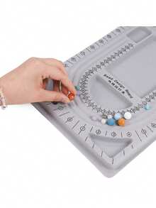 Nueva mesa de diseño DIY para collares y pulseras, mesa de diseño de hilado con marcas de escala - Multicolor - Ver 2