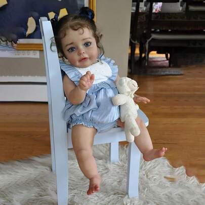 22 Inches Realistic Baby Dolls Girl 55CM New Baby Dolls With Clothes For Kids 3+