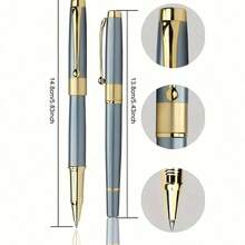 Custom Metal Signature Pen - Customizable With Name Or Logo, Elegant Gift Box Included,Perfect For Office, Birthday,Customized Personalized Wedding Gifts - Multicolor - View 4