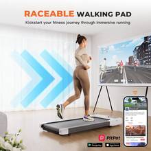 LACUFFY Treadmill Quiet Under Desk Treadmill For Home Use Remote Control & App-Enabled No Assembly Required Fitness Data RecordingTreadmill Desk Max 159 Kg App Control Walking Pad With AI Accompaniment - UK Plug(220-240V) - View 4