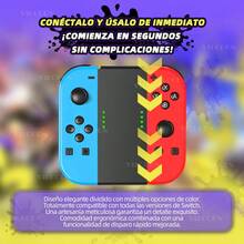 Joypad BT 5.2 RGB para Switch Mando Joy Controller compatible con Nintend Switch/Lite/Oled Joycons Joystick con vibración de 6 ejes - Multicolor - Ver 3