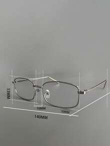 1副男士窄框银边眼镜，日式风格 - 彩色 - 查看 5