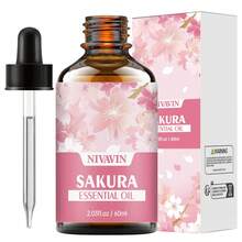 NIVAVIN 30ml/60ml/100ml Sakura Essential Oil, Floral Fragrance Plant Extract, Long-Lasting & Fresh, Suitable For Face, Body, Hands & Feet Care, Also For Aroma Diffuser, Massage, Multi-Purpose, Portable Bottle Design, Ideal Gift For Christmas, Halloween, Easter - Cherry Blossom Essential Oil - View 14