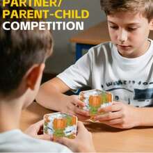 3D迷宫拼图魔方 - 3D立方体和球，空间感知脑力训练玩具，高难度益智拼图，3岁以上儿童益智专注力游戏礼物 - 彩色 - 查看 3