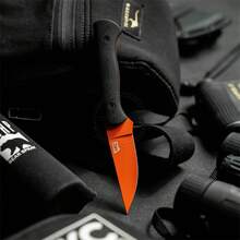 MKC Black Feet Fixed Blade Knife Fishing Portable Camping Hiking Survival Outdoor Leisure Essential EDC Equipment Tool Hand Knife EDC-MKC - 黑色 - 查看 10