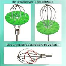 Splentdid Mixer Cream Scraper Accessories, Stand Mixer Head Scraper, Suitable For 6-Wire Whisk Attachment Scraper, Splash Guard, Compatible With Kitchen Aid 4.5qt And 5qt Tilt-Head Mixers Accessories - Thông thoáng - Xem 7