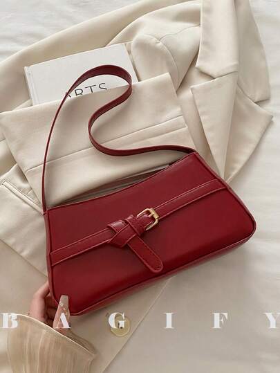 New Fashion Waist Belt Decor Handbag, Suitable For Parties, Outings, Vacations, Shopping And Daily Use, Can Store Coins, Phones, Also Suitable As A Work Bag For White-Collar, College Students And Office Workers, Elegant Ladies Bag