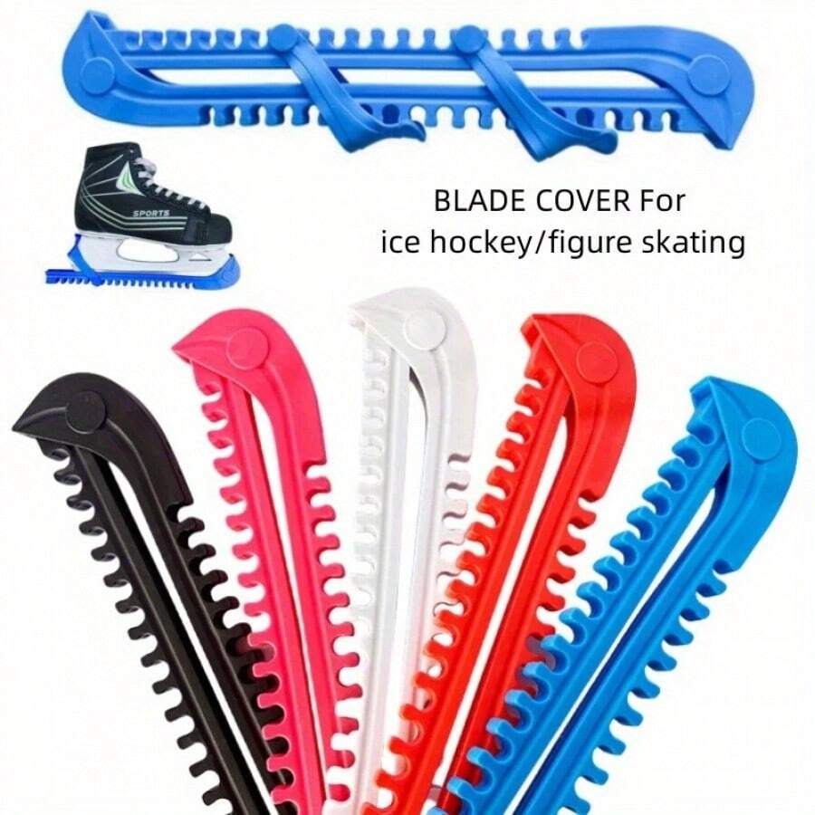 1pc Durable PC Material Ice Skating Protector, Mixed Color, Protect And Sharpen Ice Skating Enthusiasts' Skates, Universal - Multicolor - View 1