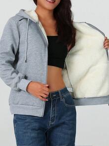 女士舒适冬季套头卫衣 - 柔软保暖内衬卫衣，居家休闲及旅行皆宜