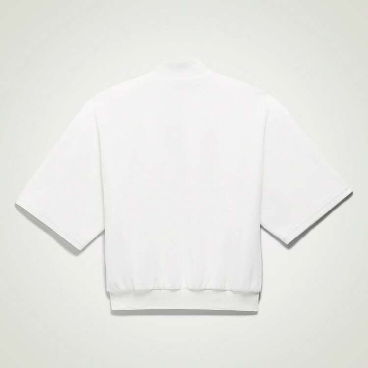 Adidas Unisex Half-Zip Pullover Sweatshirt, Couple Style IA1991 - White - View 2