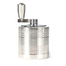 Moedor manual para serviços pesados - Construção em aço inoxidável, design de moagem de camada dupla, adequado para especiarias, ervas e café, sem necessidade de eletricidade - ideal para uso doméstico, camping e cozinha - presente perfeito para chefs e entusiastas da culinária, moedor de ervas, aparência elegante, toque de metal, design compacto, moagem em vários níveis, essencial para aventureiros ao ar livre, moedor de café manual, moedor de metal, mini moedor