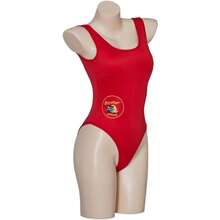 Pam &  Cosplay Costume Pamela Anderson Sexy Red Jumpsuit Swimsuit Beach Wear Bikini Outfits Uniform - 紅色 - 查看 3