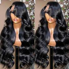 Uveous 250 Density Body Wave 13x4 Hd Lace Frontal Wig Human Hair 13x4 Hd Pre Plucked Lace Wigs For Women Lace Front Hair Wigs - Natural Black - 查看 5