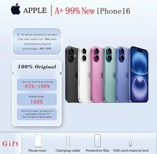 A+، هاتف Apple iPhone 16 مستعمل بسعة 128 جيجابايت، المنتج الأصلي الأصلي بحالة جديدة (99% جديد)؛ هاتف محمول، هاتف، جوالات، ايفون، ايفون، هاتف، هدية غطاء غشاء - لون عشوائي، أفضل جودة أولاً - مشاهدة 4