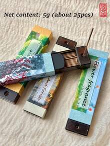 Bețișoare parfumate portabile de 5g pentru aromaterapie, 4 tipuri de parfum, relaxante și calmante, potrivite pentru dormitor, studiu, meditație, yoga, ceai de după-amiază și alte ocazii, pentru toate anotimpurile