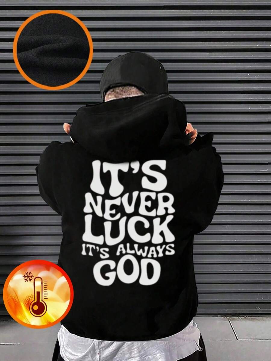 1pc Teenage Boys Casual Print Pullover Hoodie Sweatshirt, Warm Thermal Lined Long Sleeve Top For Autumn/Winter, Suitable For Daily Adventure