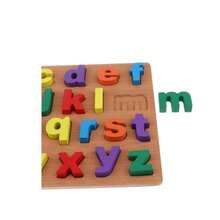 Rompecabezas Del Abecedario Alfabeto de Madera Letras de Colores Brillantes ideal para cualquier edad ayuda a tus hijos a aprender - 1 pza - Ver 4