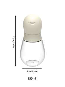 1个黑胡椒研磨器，手动家用研磨器，适用于黑芝麻、孜然、海盐、现磨黑胡椒、辣椒片，香料研磨瓶，不锈钢陶瓷芯，玻璃调味瓶 - 無色 - 查看 9