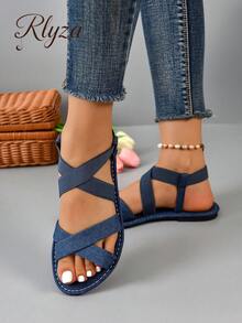 Women's Simple Ankle Strap Fashion Flat Sandals