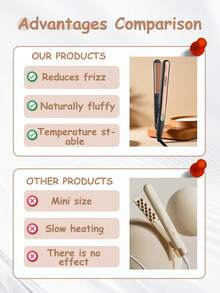CRASTS 玉米须发夹板垫，发根蓬松工具，烫发蓬松器，玉米烫发器，羊毛卷发器，金色 - 日規A型插(100V) - 查看 10