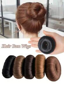 Basic Bun Maker Donut Bun Maker Basic Bun Maker Set | Donut Bun Hair Accessories Suitable For All Hair Types, Women, Hair Styling Tools,Travel,Birthday - Multicolor - View 1