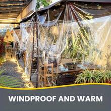 Clear Waterproof Tarpaulin,Sealed Transparent Waterproof Cloth - Suitable For Heavy-Duty Rain Shelter Covers On Terraces, Porches, Gardens, Chicken Coops, And Camping - Durable Plastic Rain And Sun Protection - White - View 11
