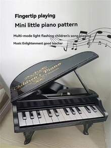 This Mini Piano For Kids Has A One-Touch Multi-Function Mode, Built-In Multiple Songs, And 24 Black And White Keys That Can Simulate The Playing Experience Of An Electronic Keyboard. It Is An Interactive Sound And Light Music Toy For Parent-Child Activities, And Also An Ideal Christmas Gift For Children Aged 3-12 Years Old.