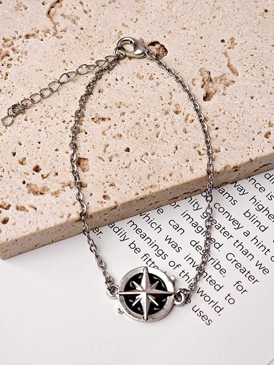 KPOP Compass Bracelet, Korean Fashion Accessory, Birthday Gift For Girlfriend - Multicolor - View 1