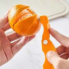Folding Multifunctional Peeler,  Orange Peeler, Easy Open Orange Lemon Citrus Peeler Tool, Sharp Blade Orange Peeler Tool, Creative Kitchen Orange Peeling Gadget (1)