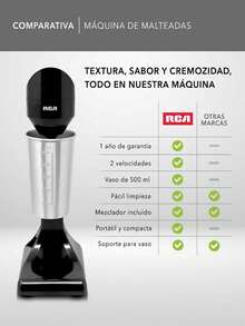 RCA ELECTRODOMESTICOS RC-219 Milkshake Maker - 黑色 - 查看 10