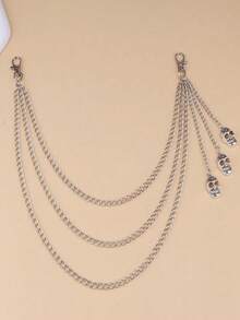 1pc Minimalist Multi-Layer Pant Chain, Street Hip-Hop Punk Accessory - Multicolor - View 8