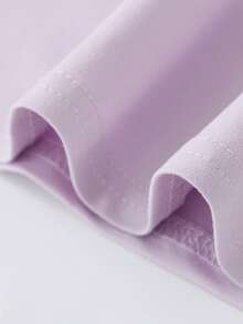 1件女童酷炫破洞小熊印花短袖T恤，柔软亲肤面料，日常休闲夏季款式 - 紫色 - 查看 6