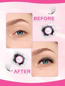ARTSTAR 500pcs Bulk Handmade 6-20D D Curl Soft & Fluffy Mink Eyelash Extension Set - D - View 7