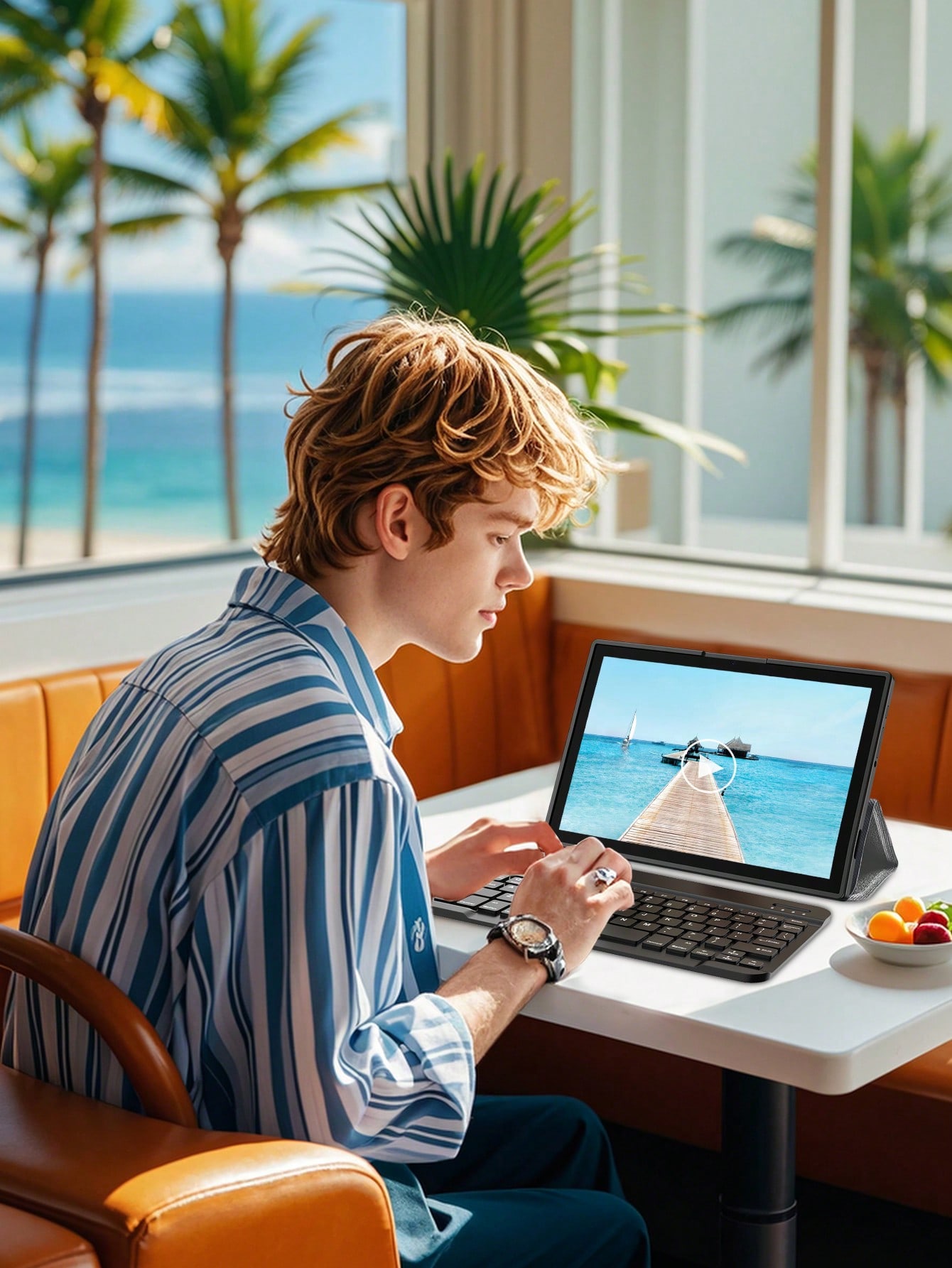 جهاز لوحي ريلندو أندرويد 15 – تابلت 2 في 1 مع كيبو...