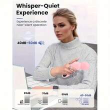 Pistola de masaje de mano, masajeador muscular portátil, mini masajeador de relajación muscular para mujeres, recargable por USB, diseño compacto y ligero, batería de litio de 1200mAh, apto para uso en casa, oficina o viaje