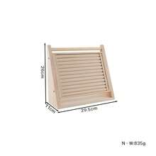 1 Stylish Solid Wood Diagonal Display Stand - Fabric Bracket For Collarbone Chain Jewelry - Window Jewelry Array Display Prop For Decoration