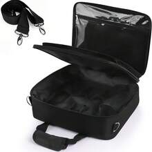 Hairdressing Bag, For Hairdressing Tools, Stylist Travel Bag, Hair Styling Tool Storage Bag, Cosmetic Bag, Large Organizer With Multiple Compartments For Stylists And Barbers, For Scissors, Combs, Brushes And Clips, Lightweight Yet Durable, Functiona - Black - View 3