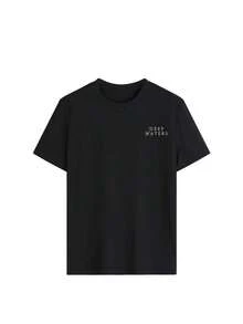 New Summer Women's Simple Cute Marine Life Print Casual Holiday Style Loose Versatile Round Neck White Short Sleeve T-Shirt Fashionable Daily Tops Suitable For Daily Wear On Holiday. Graphic T-Shirts Women's Pink Top - 黑色 - 查看 6