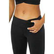 Alo Yoga Airbrush Legging - Black |  | Pilates Set - 黑色 - 查看 4