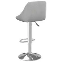 vidaXL Barhocker Hellgrau Samt - Grigio - Visualizzare 5