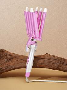 CRASTS Hair Curler, Curling Iron With Temperature Setting,Hair Iron, Flat Iron, Rose Color,Hair Styler HC-048, Suitable For Personal Hair Styling,Hair Care Gift - EU C Type Plug(220-240V) - View 3